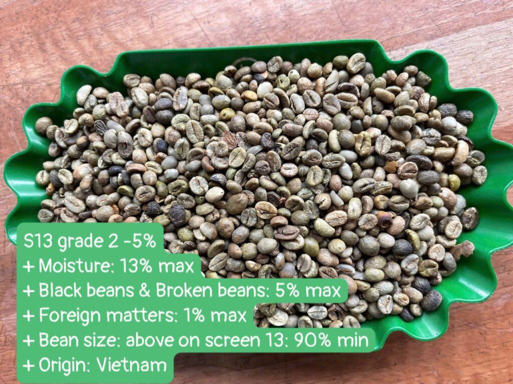 Vietnam green coffee beans 03